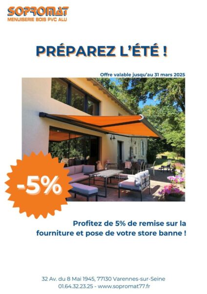 Affiche préparez l'été - jusqu'au 31 mars 2025