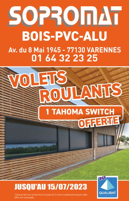 Promotion volets roulants